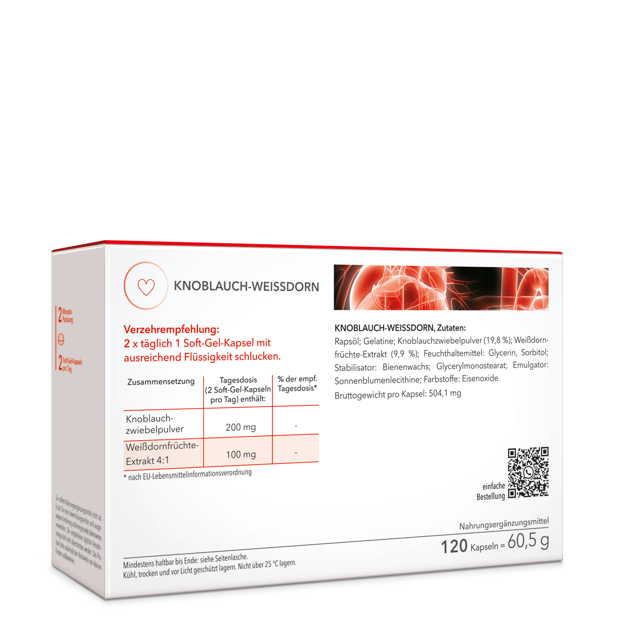Rückansichtt des Herzproduktes von Medicom Knoblauch-Weissdorn