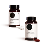 Die Produktkombination von Nobilin First mit Nobilin Mineral Plus® und Nobilin Q10 Multivitamin® in der Vorderansicht