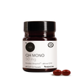 Die Produktdose von QH Mono 50 mg von Medicom, auf dem zwei rote Soft-Gel-Kapseln abgebildet sind. Auf dem Produktetikett liest man: Kaneka QH Ubiquinol, die bioatkive Form von Q10. 